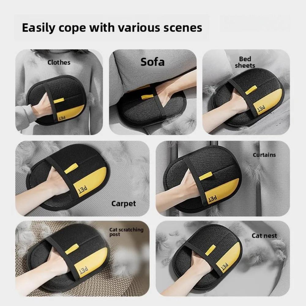Cat Hair Glove Dog Glove Brush Wool Removal Glove Pet Hair Remover For Cats Dogs Home Cleaning Tool Reusable Grooming Mitt