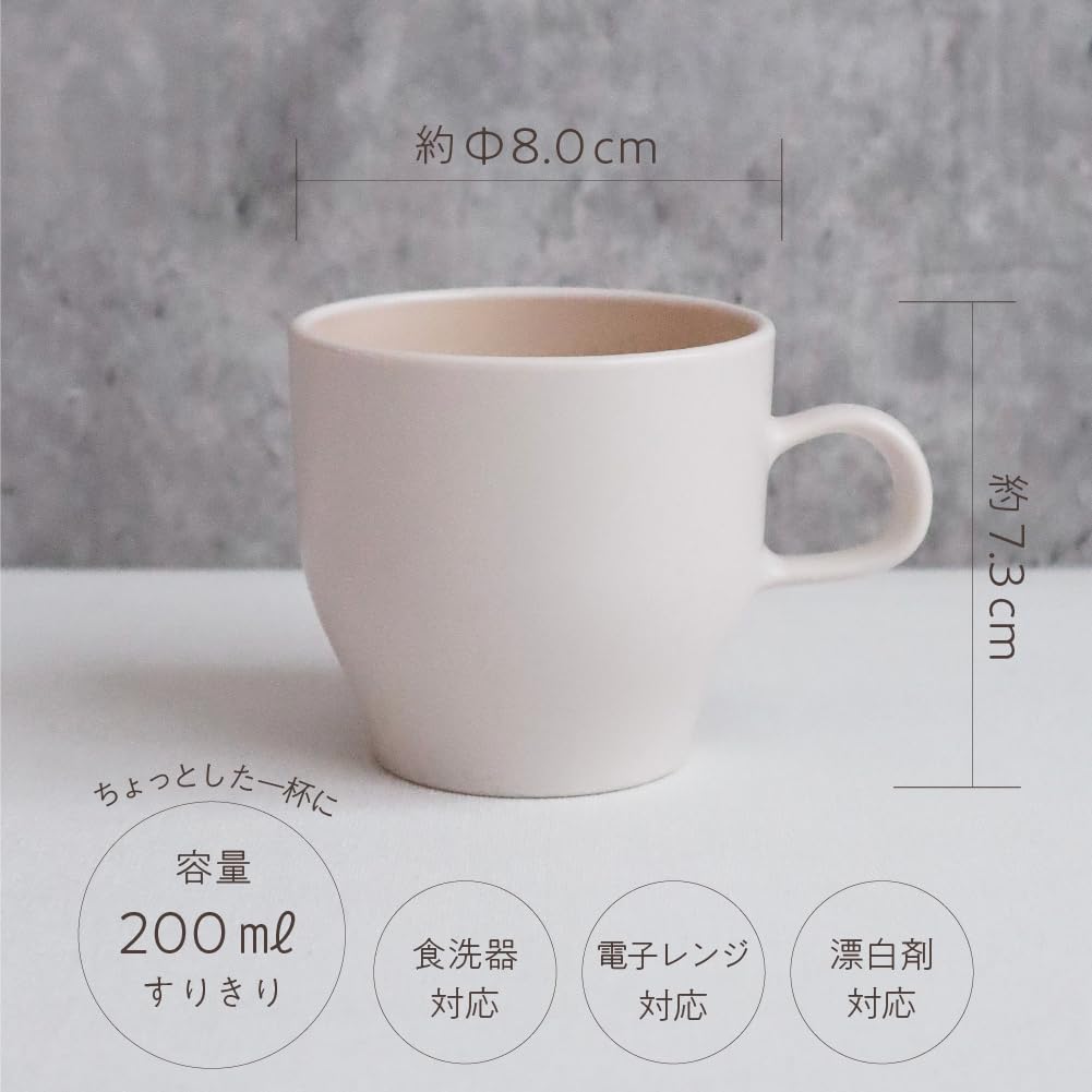 IJ (IJ) Unbreakable Small Mug, Microwave and Dishwasher Safe, 180ml, Coffee MugTea Cup, Made In Japan, Easy To Use, Perfect for Home Parties, Outdoor