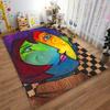 Abstract Multicolor Face Art suitable as a non-slip mat for the living room or bedroom sofa