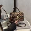 Vintage Torebki na Ramię z Panterką Małe Torebki Crossbody ze Skóry PU Dla Kobiet Markowe Torebki