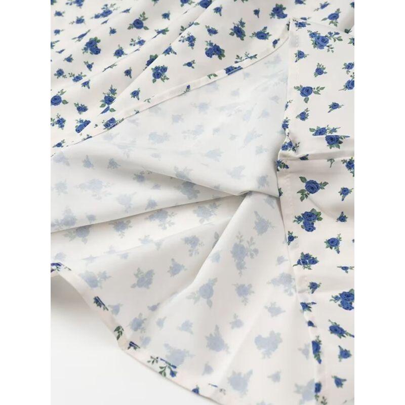 Kaslead New Arrival Women's Clothing Fashion Style Fashion Casual Minimalist French Floral Short Sleeve Dress