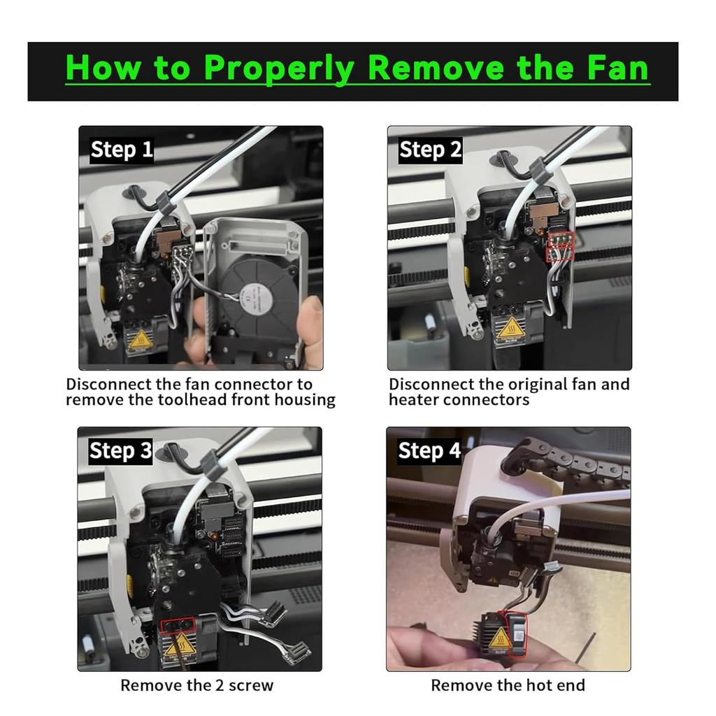 Hotend Cooling Fan Compatible with Bambu Lab P1P P1S, DC2510 5V 3.2CFM 14000RPM Fan, Double Ball Bearing, Not for X1 X1C A1 Series,3D Printer