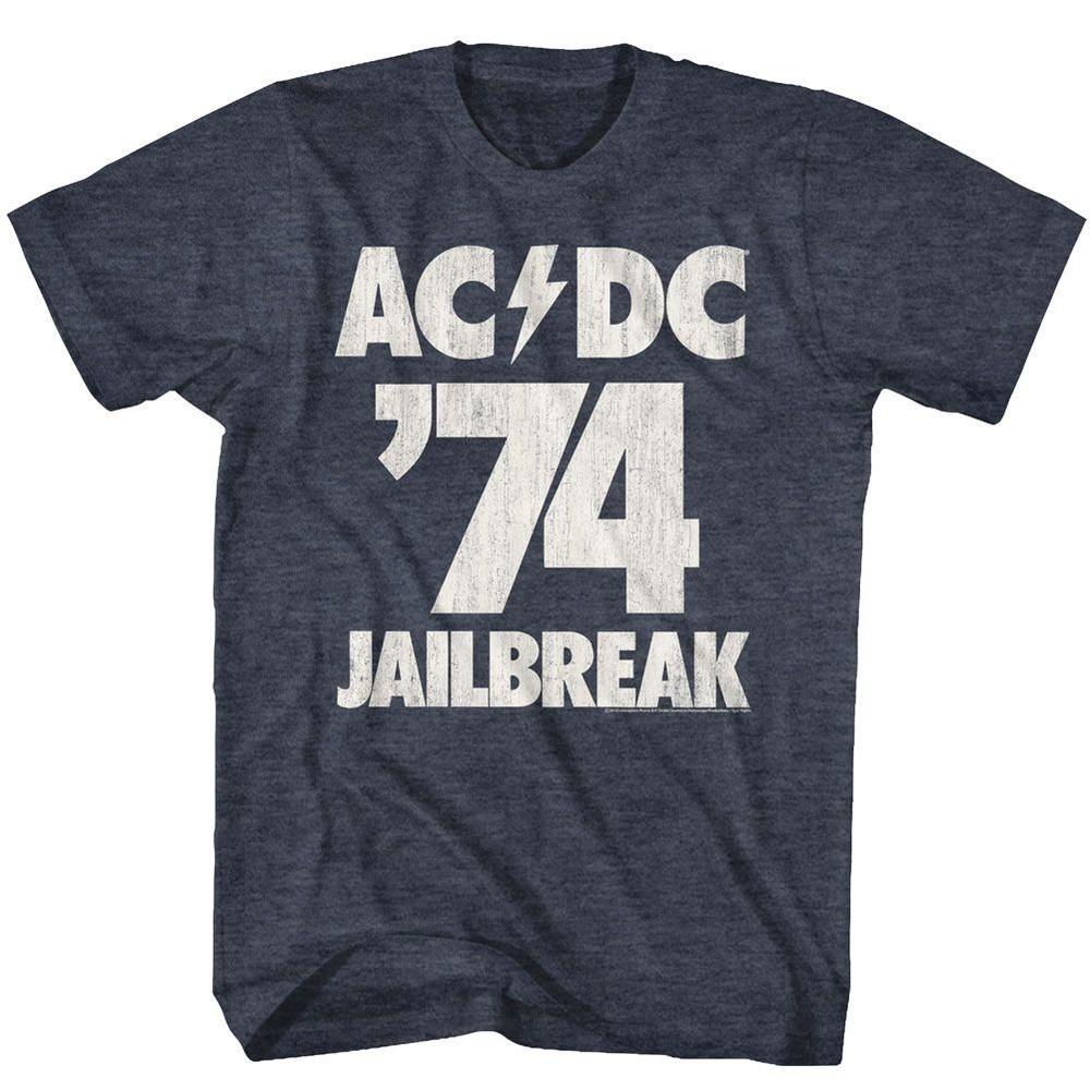 

AC/DC Jailbreak 1974 Rock and Roll Music Band T-Shirt M