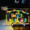 Acrylic Colorful LED Writing Board Night Light Kids Drawing Board USB Message Board  Painting Board