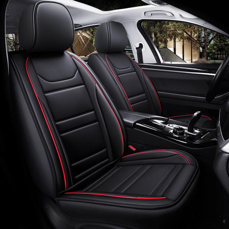 Universal All-Season Leather Car Seat Cushion and Cover