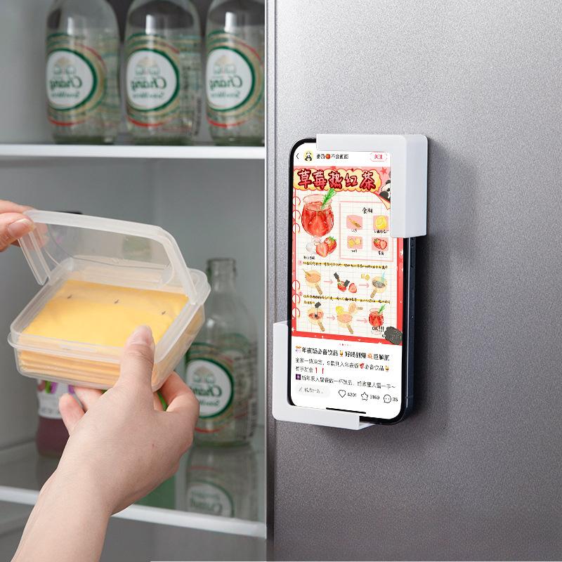 Tablet PC Household Storage Tools Kitchen Creative Shelf Refrigerator Magnet Multi-purpose Shelf New Magnetic Mobile Phone Stand