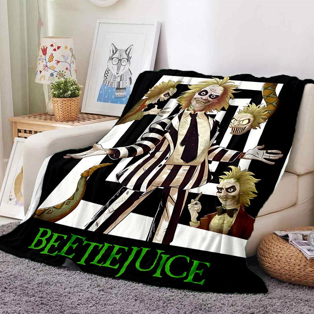1 pezzo Coperta Beetlejuice Leggera Coperta in Flanella per Divano, Letto, Viaggio, Soggiorno, Ufficio, Divano, Sedia e Letto