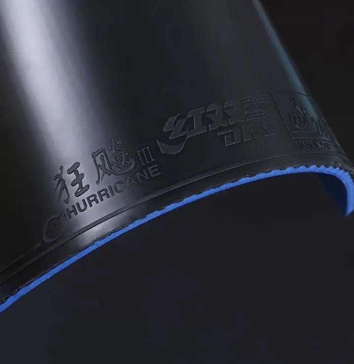 DHS Guma do tenisa stołowego Hurricane NEO3 NEO3 niebieski podkład dla prowincjonalnych (Zespół Hurricane, fabrycznie dostrojony) (czarny 2,1 mm) (40) [Produkt]
