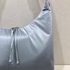 New Balance Glossy Tassel Big Shoulder Tote Bag Nbgcfsw107 Silver