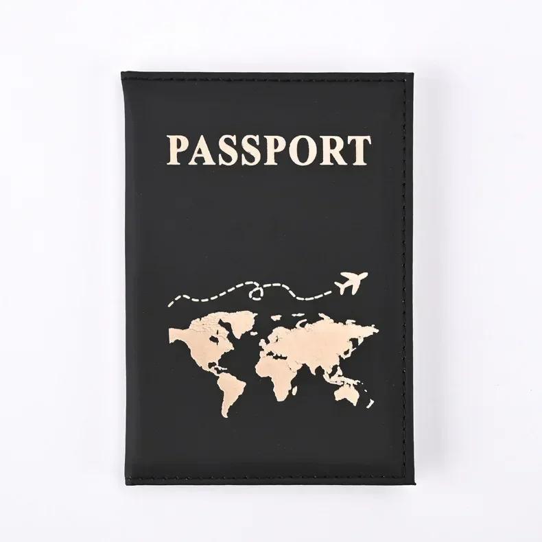 

New Passport Cover Luggage Tag Set PU Leather Passport Protector Luggage Tags Passport Wallet ID Card Ticket Clip