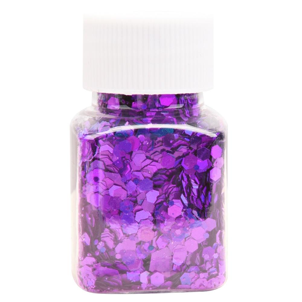 15 Colors Holographic Chunky Glitter 30G/Jar Laser Flakes Nail Glitter For Jewelry Making DIY Sewing Resin Art Craft Sequins