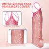 Sexual Tools Reusable Condom Cock Sleeve Soft Silicone Condom Enlargement Penis Sleeve Realistic Penis Extender Sex Toy for Men