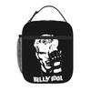 1 Piece For Students Food Container Rock N Roll Portable Pocket Billy Idol Zipper Closure Aluminum Foil Food Pouch For Travel