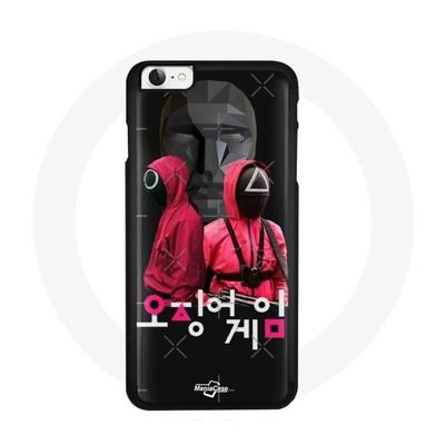 Coque Iphone 4 - Squid Game - Souple - Noir - Synthétique - Mixte