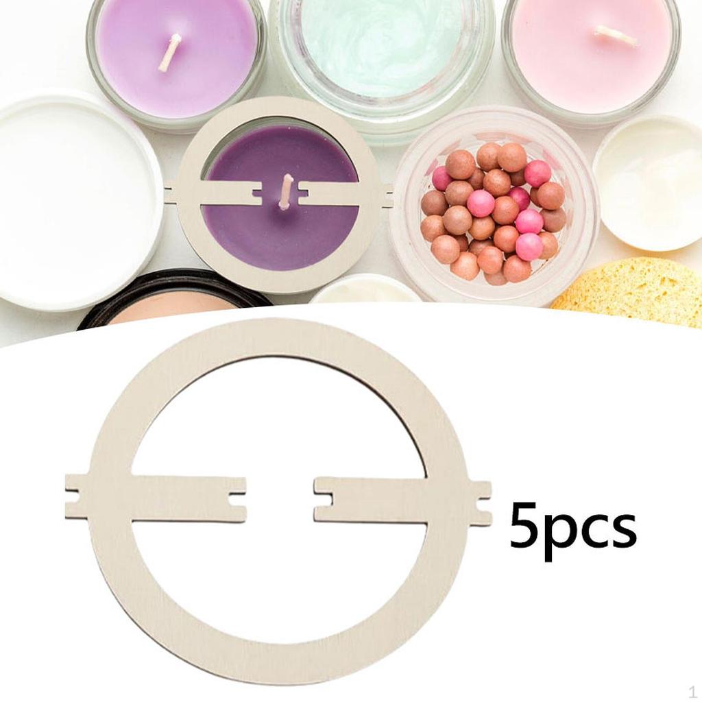5 Count Wooden Wick Holder Tools for Home Candle Making