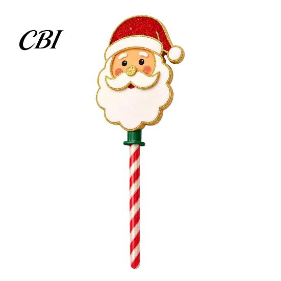 Magic Card Holder for Payment Christmas Tap-to-Pay Wand, Candy Cane Handle Credit Holder, Cute Retail Tool Self Checkout Santa Snowman Tree