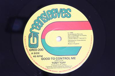 Disque 12 pouces TONY TUFF  Good To Control Me Tony Tuff  Good GRED200 GREENSLEEVES RE 1986 UK Reggae Ska  Dub Occasion