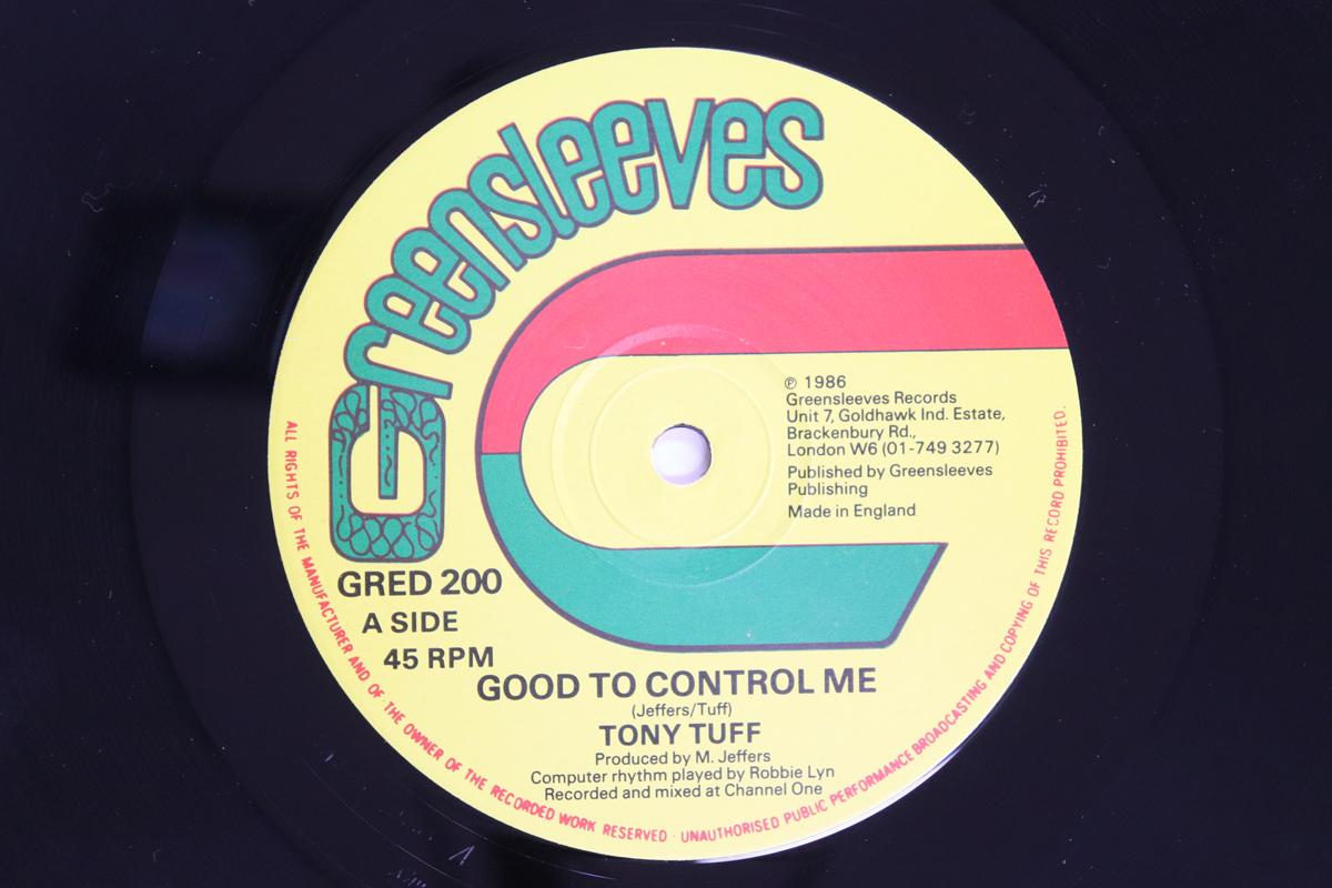 

12inch Record TONY TUFF Good To Control Me Tony Tuff Good GRED200 GREENSLEEVES RE 1986 UK Reggae Ska Dub Used