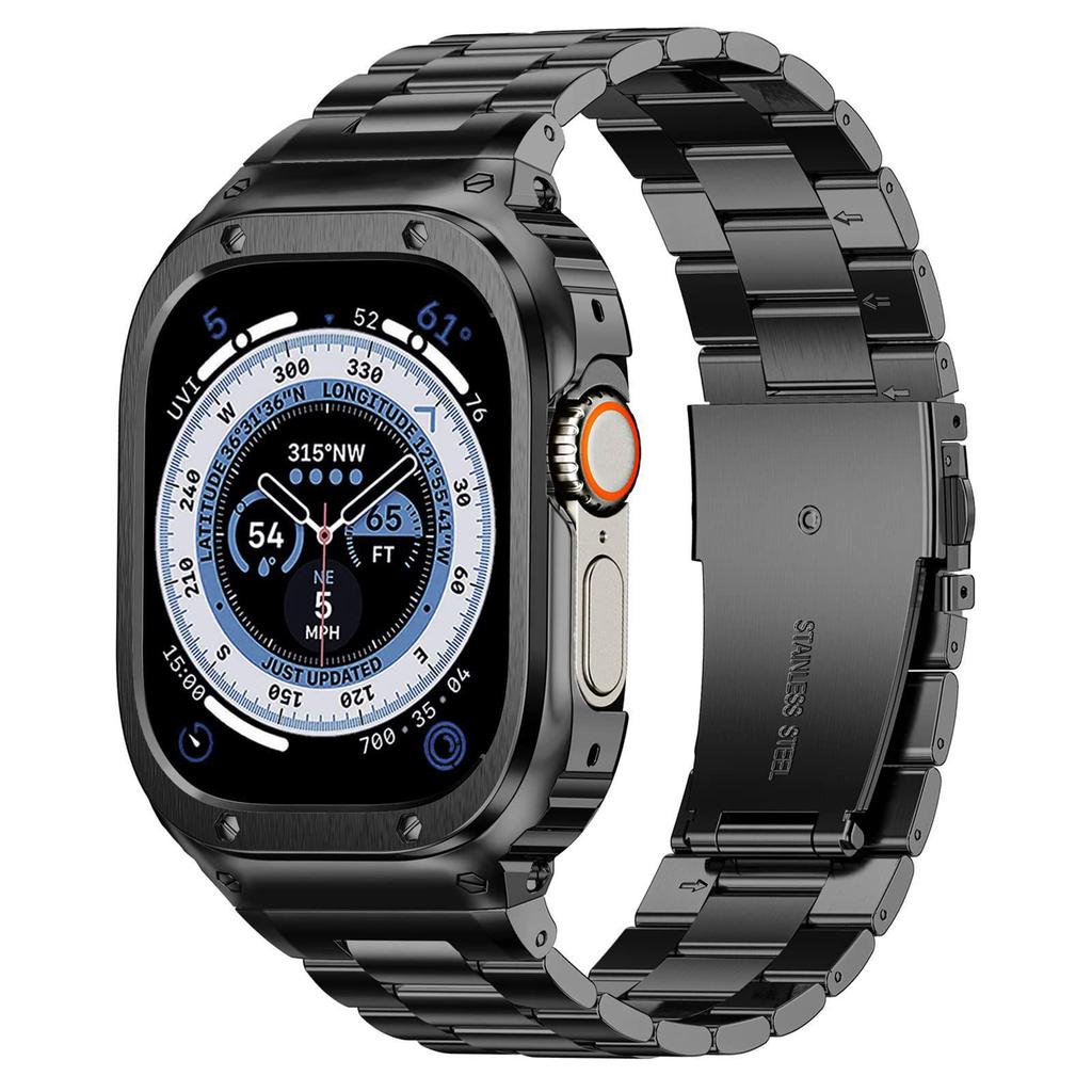 3-in-1 Strap and Protective Case for Apple Watch S3-S8 (41/44/45/49mm)