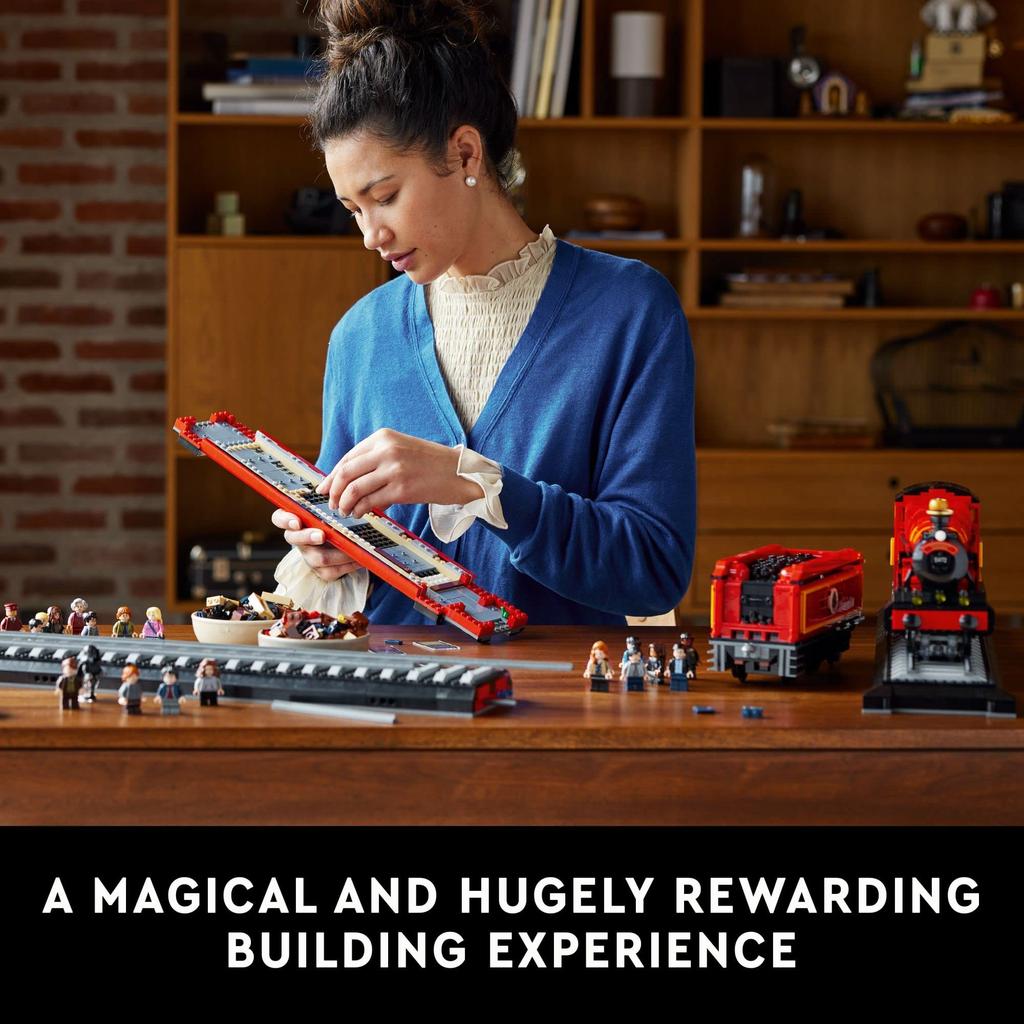 LEGO Harry Potter Hogwarts Express Edition Iconic Replica Model Steam Locomotive from the Collectible Memorabilia Set for Adults – Collector's 76405,