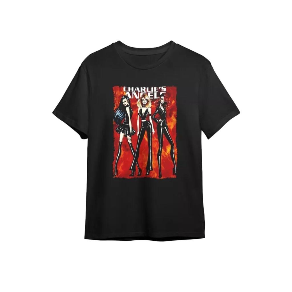 Charlie's Angels Siyah Unisex T-Shirt