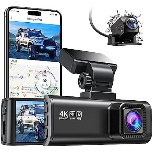 Kamera do auta - REDTIGER - F7N - 4K přední - 1080P zadní - Integrované WiFi a GPS