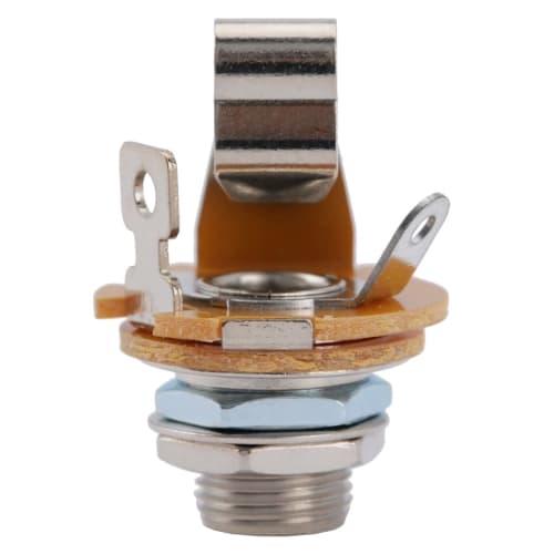 Musiclily Pro 6.35 mm Open Jack, Metric Size, Mono, for Electric Guitar/Bass, Nickel