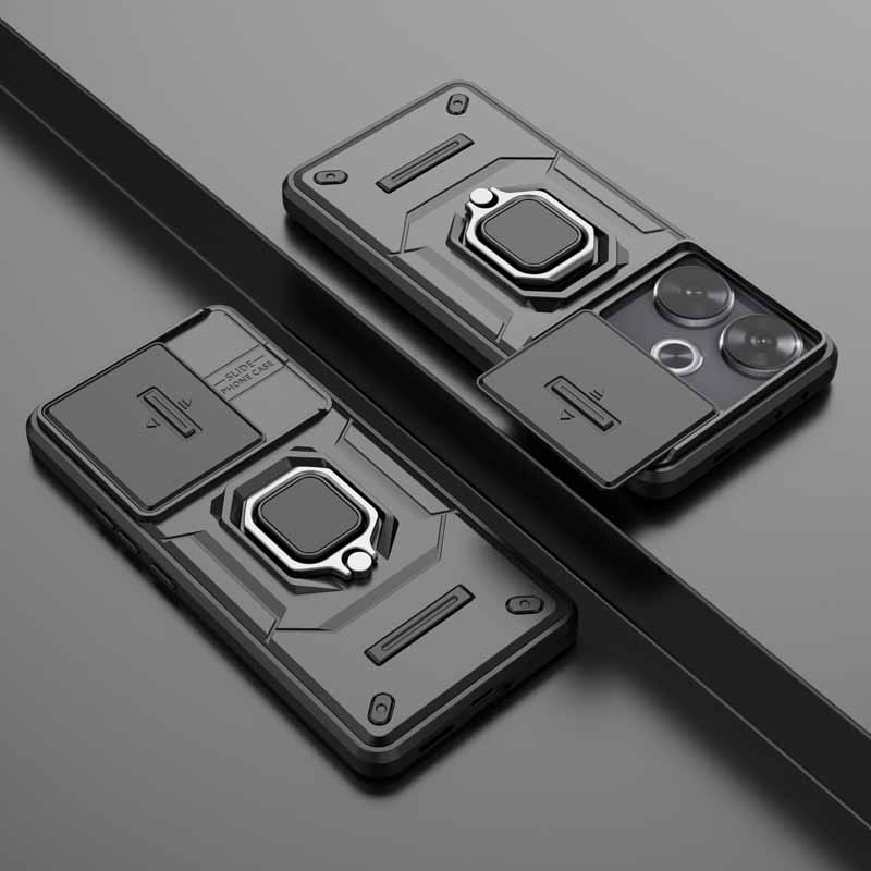 

Чохол для POCO F6 із застібкою-блискавкою для камери Xiaomi Poco F6 F 6 X5 X6 F5 C65 C75 M6 Pro 4G, що закриває задню панель, Redmi Turbo 3, Fundas POCO X6 5G чорний