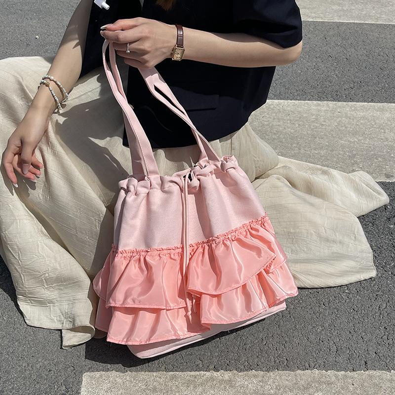 Nische lässiger Stil Spitzentasche Damen 2025 neu hochwertig Sommer Achsel-Schultertasche Tide