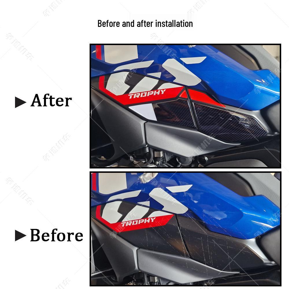 2024 BMW R1300GS Motorcycle 3D Epoxy Resin Red Blue Waterproof Sticker Kit
