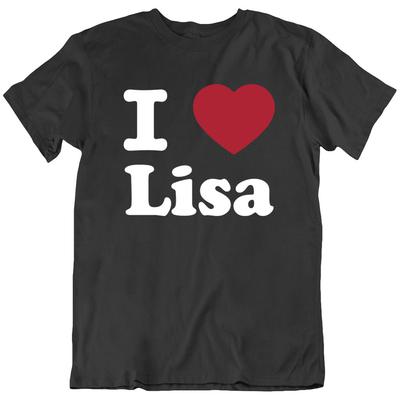 I Love Lisa Heart Valentine Family T Shirt Tee Gift New