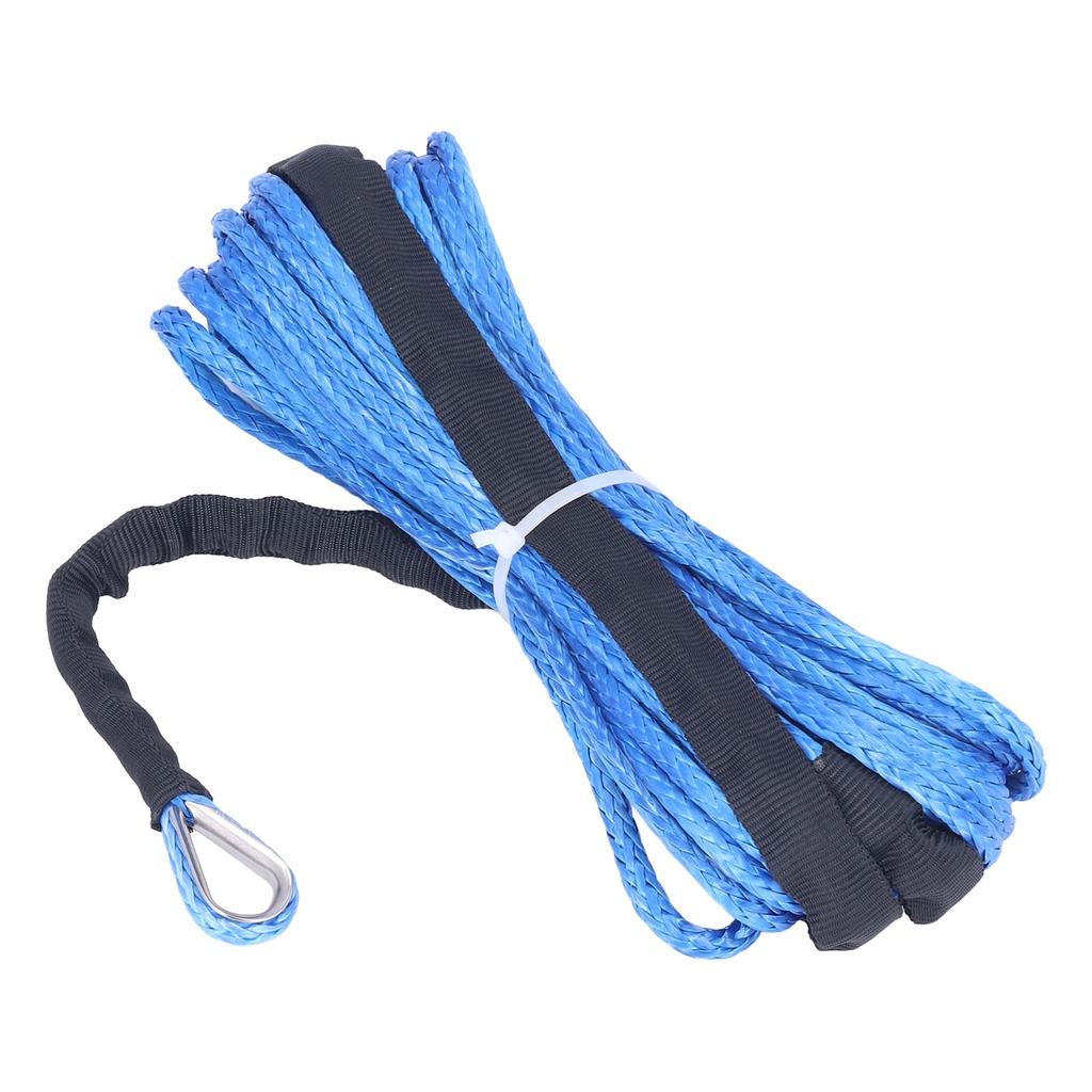 Trailer Winch Rope 6mmx15m  1 4inx50ft Nylon Blue Wear Resistant Replacement for ARB SUVs Trucks UTVs