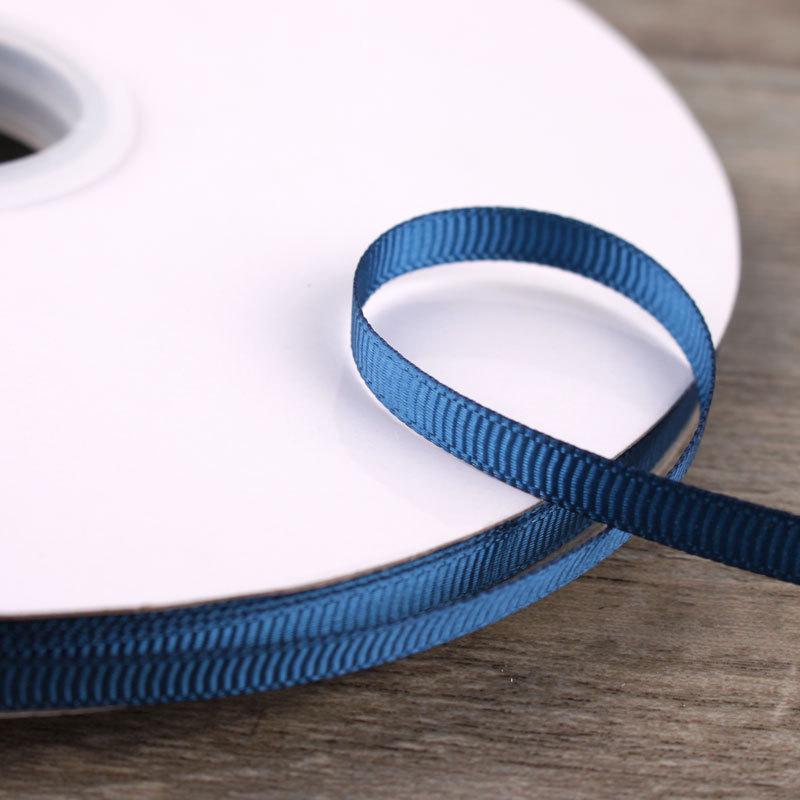 6mm Double-Sided Ribbed Satin Ribbon for DIY Bows, Hair Accessories, Packaging, and Weaving Decorations