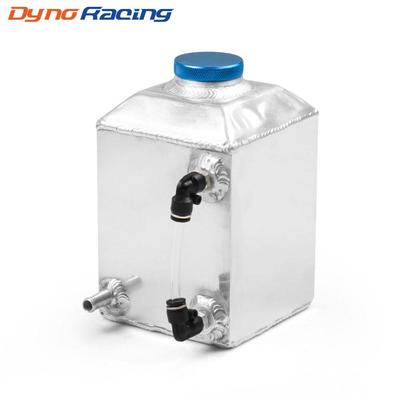 Universal Aluminum Square Car Engine Oil Catch Tank Can Reservoir Breather Kit Fuel Surge Tank