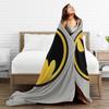 Batmans Symbol Blankets Flannel Funny Breathable Throw Blanket for Bedspread Autumn/Winter,