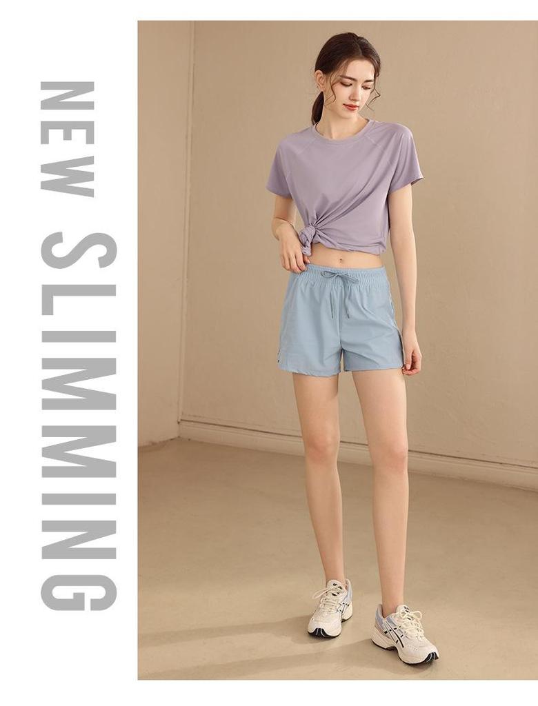 Women's Quick-Dry Short Sleeve Yoga Top - Breathable, High-End Running & Fitness Shirt