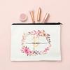 Initial Makeup Bag Personalized Bride Makeup Box Decorative Gift Female Organizer Travel Toilet Wash Wallet