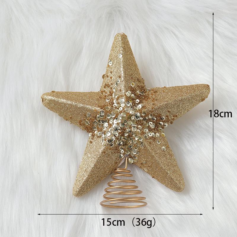 Luminous Christmas Ornaments: Star Tree Topper & Ball Set for Festive Decoration