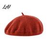 Slouchy Artist Hat Women Wool Beret Hat Elegant Classic Solid Color Winter Daily Casual Wear Accessory Cap Soft Breathable Blend Headwear for Ladies
