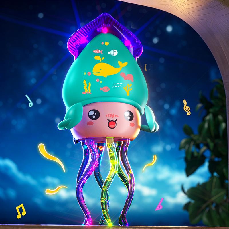 Fun Interactive LED Light Up Octopus Toy Intelligent Design Stress Relief Gift