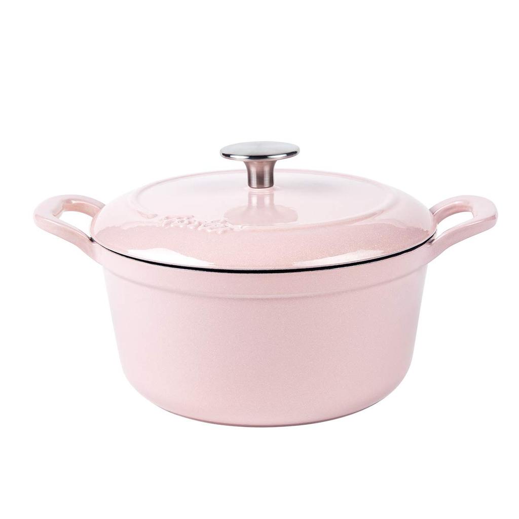 Fissler Karen Cocotte 18cm Pink Enamel Cast Iron Pot (Official Japanese Product) EMP-C182N001P