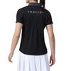 FootJoy DRY THROUGHLIGHT Short Sleeve French Sleeve Polo Shirt, Black, Women's, Size Small, FJW-S24-S02, 81920-S