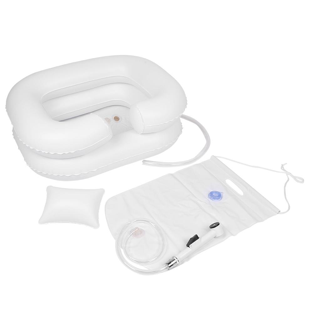 

Пожилой лежачий больной уход надувной таз для мытья волос поднос для шампуня средний