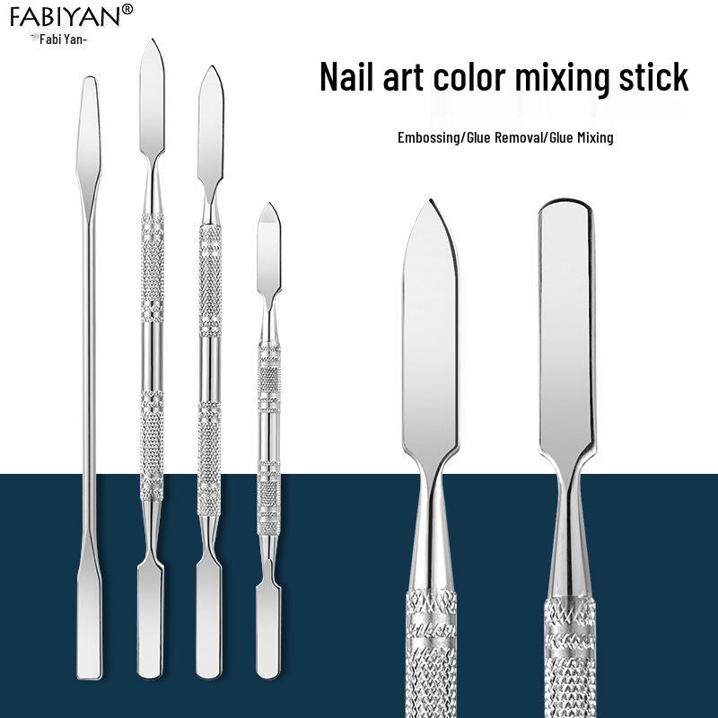 

Double-Ended Stainless Steel Makeup Mixing Spatula