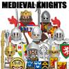 Medieval Military Europe King Soldier Figures Building Blocks Castle Lion Knight Sword Infantry Weapon Warrior Bricks Toys Gifts