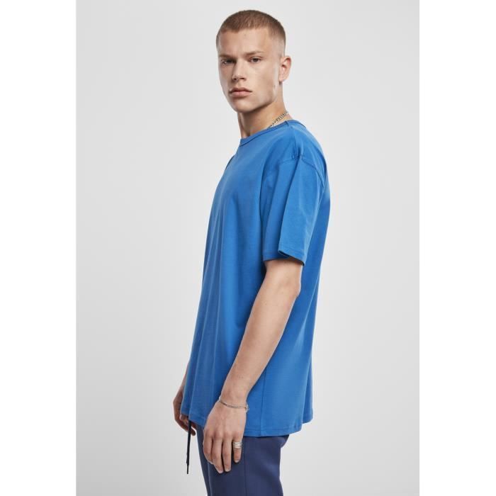 T-shirt Oversized - Urban Classics - Bleu - 100% Coton - Manches Courtes - Col Arrondi
