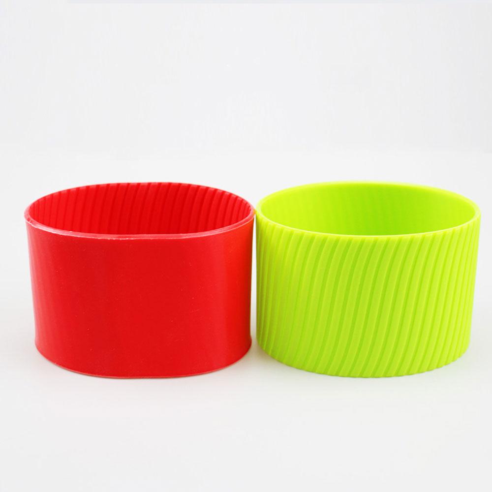 Silicone world Silicone Cup Sleeve Heat Insulation Coffee Cup Cover Ceramic Cup Cover Non-slip Bottle Sleeves Colored Mug Sleeve