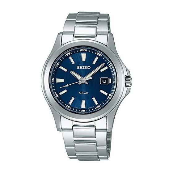 [Часы Seiko] SEIKO SELECTION SBPN071 Мужские Часы На Солнечной Батарее Календарь Даты Синий Циферблат Нержавеющая Сталь