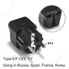 EU Stecker Adapter Steckdose US Zu EU Euro Spanien Frankreich Korea Reiseadapter Stromwandler Elektrische Steckdose Euro Steckdosen Adapter