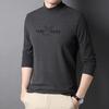 Autunno e Inverno Nuova Maglia a Maniche Lunghe da Uomo Dolcevita Sottile e Largo T-shirt Casual Maglione da Uomo